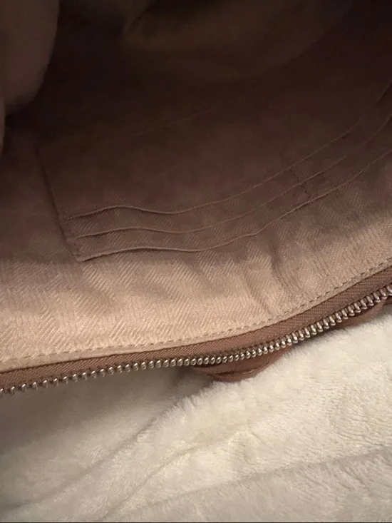 Michael Kors Brown Suede Fringe Wristlet Clutch with Stud Trim - Picture 5 of 5